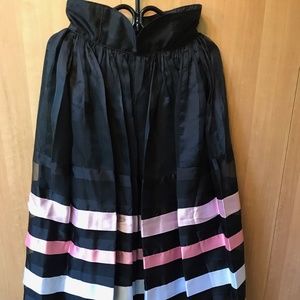VINTAGE STRIPED BALL ROOM SKIRT